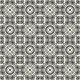 PVC/Vinyle Plaza Carreaux ciment noir et blanc