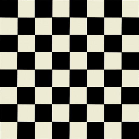 PVC/Vinyle Plaza damier noir et blanc