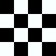 PVC/Vinyle Plaza damier noir et blanc